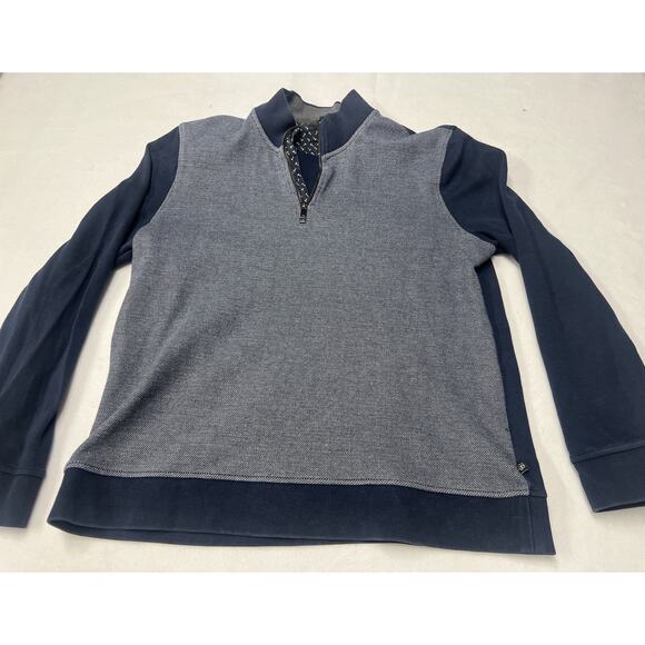 Ted Baker Other - Ted Baker London Sweater Men’s 5 Med-Large Blue Poly Cotton 1/4 Zip